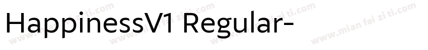 HappinessV1 Regular字体转换